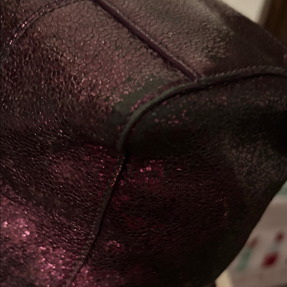 Coach Shimmering Purple Tote - Picture 13 of 16